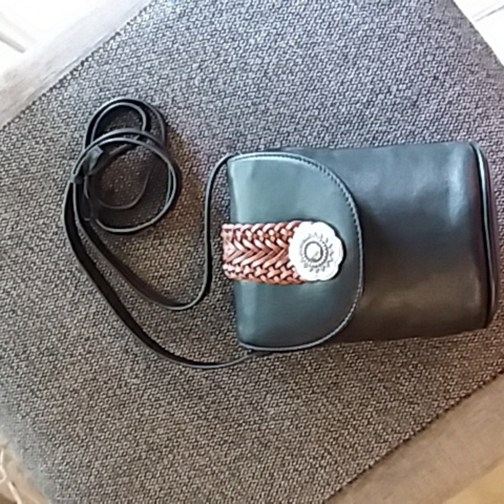 Vintage Brighton Leather Mini Crossbody Bag